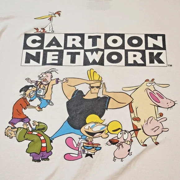 Cartoon Network 90s Character Cast T-Shirt Dexter Bravo Ed Cow Chicken Mens S - Picture 2 of 4